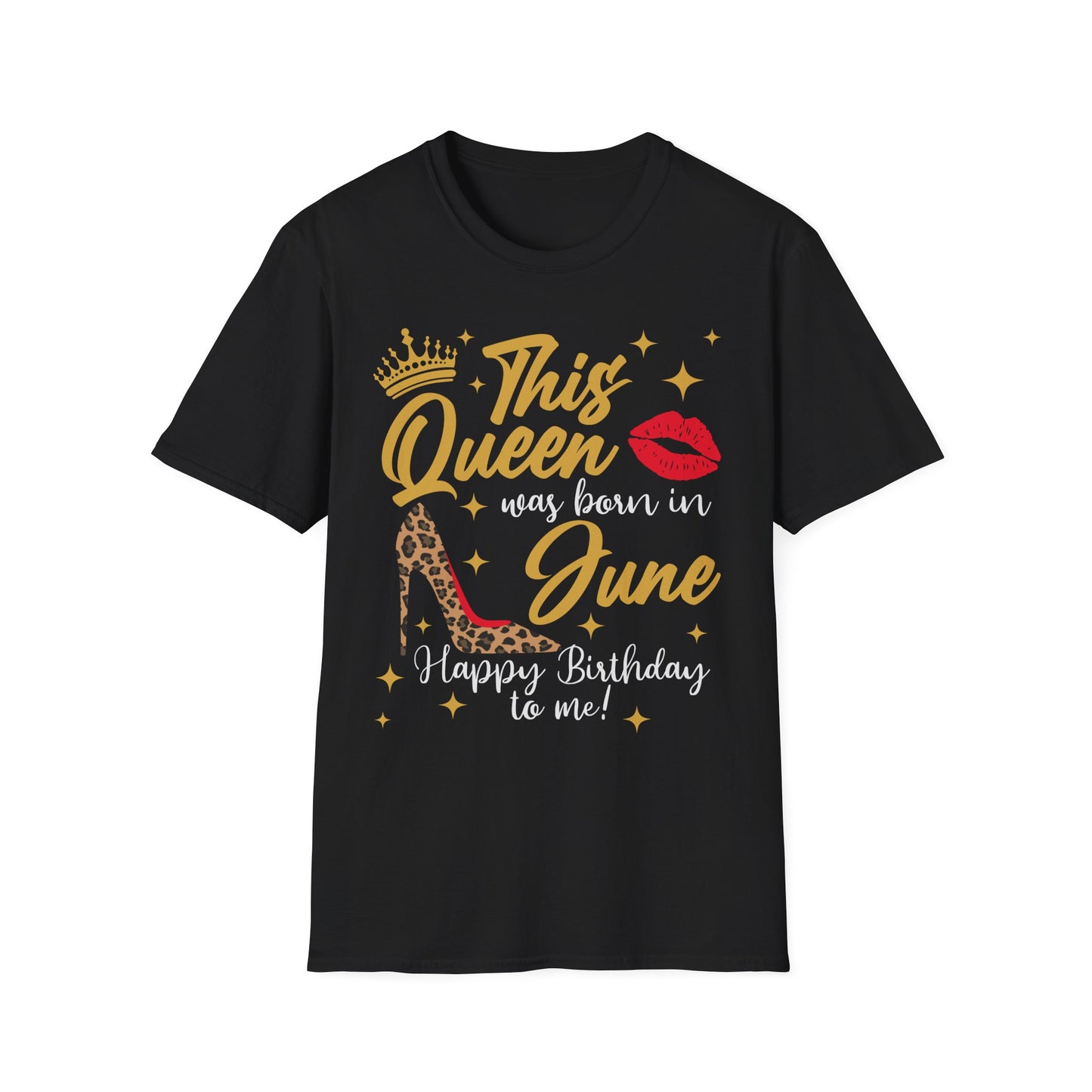 This Queen Was Born in June T‑Shirt — Birthday Queen Graphic Tee