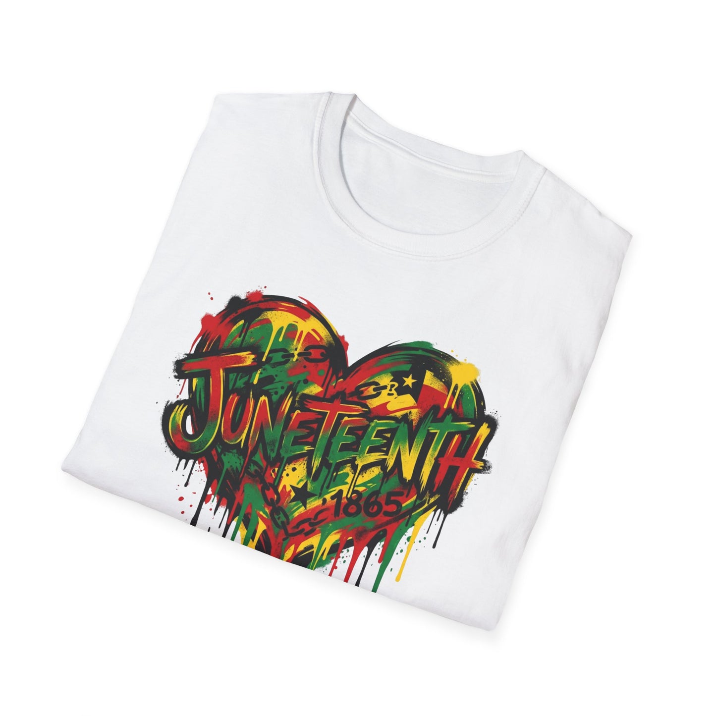 Juneteenth Heart T-Shirt – 'Freedom & Love' Graphic Tee