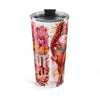 20oz Carnival Queen Tumbler - 'Hold On, Laugh, Live' Pink Glam Stainless Travel Cup
