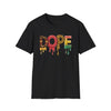 Dope Drip Graphic T-Shirt — Colorful Melted Letter Streetwear Tee