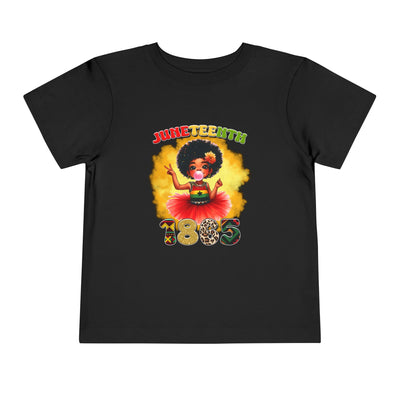 Juneteenth 1865 Toddler Tee — Cute African American Girl Celebration Shirt