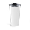 20oz Queen Tumbler — Black Woman on Throne with White Tiger Design