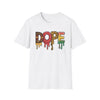 Dope Drip Graphic T-Shirt — Colorful Melted Letter Streetwear Tee