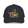 Chosen Baseball Cap — Gold Script Embroidered Mid Profile Hat
