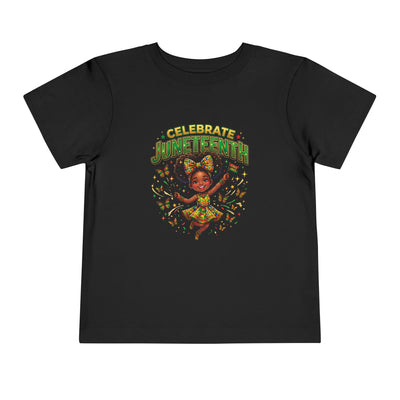 Juneteenth Toddler Tee — Celebrate Juneteenth Cute Girl Graphic