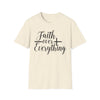 Faith Over Everything T-Shirt — Christian Inspirational Tee with Cross