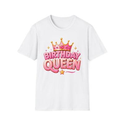 Birthday Queen T-Shirt — Pink Crown Celebration Tee