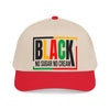 Black No Sugar No Cream Baseball Cap — Rasta Pride Mid-Profile Hat