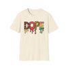 Dope Drip Graphic T-Shirt — Colorful Melted Letter Streetwear Tee