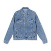 Denim Jacket — Birthday Queen Custom Photo Backprint with Blue Balloons
