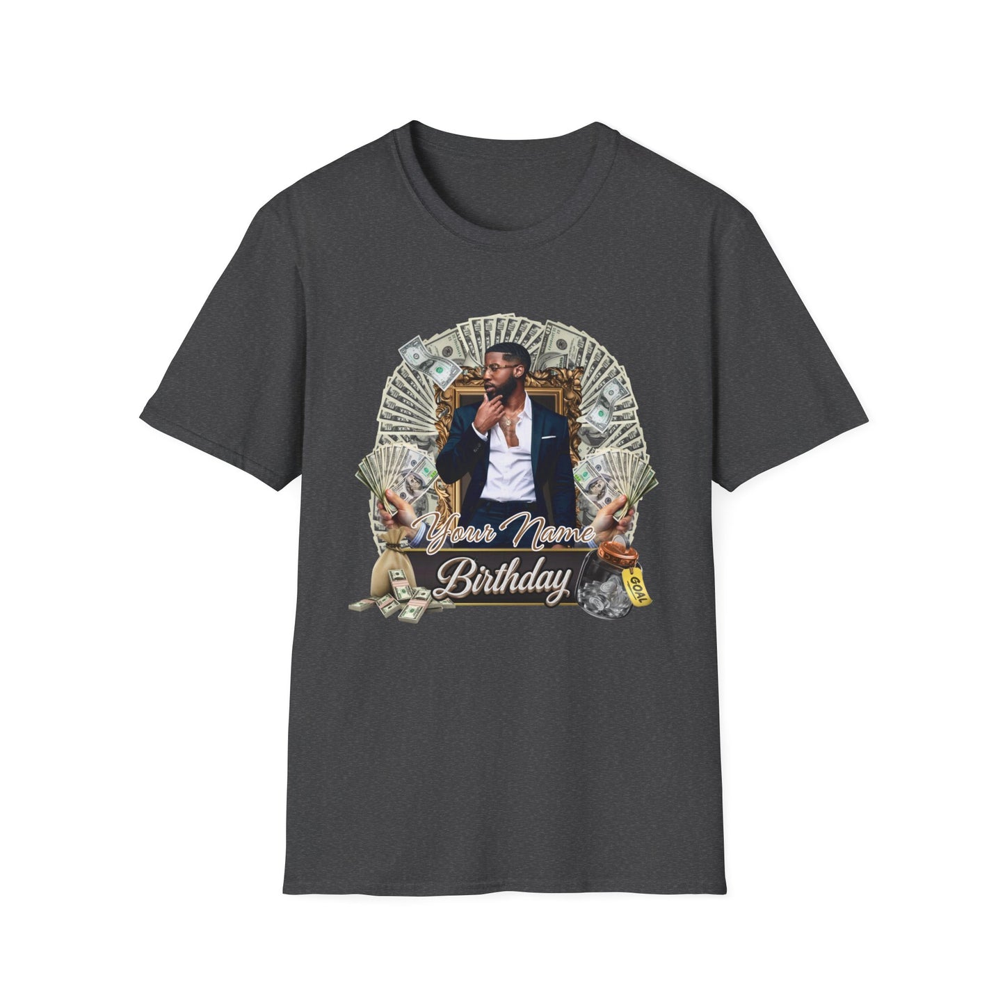 Custom Photo Name T-Shirt — Personalized Graphic Tee with Your Photo and Name