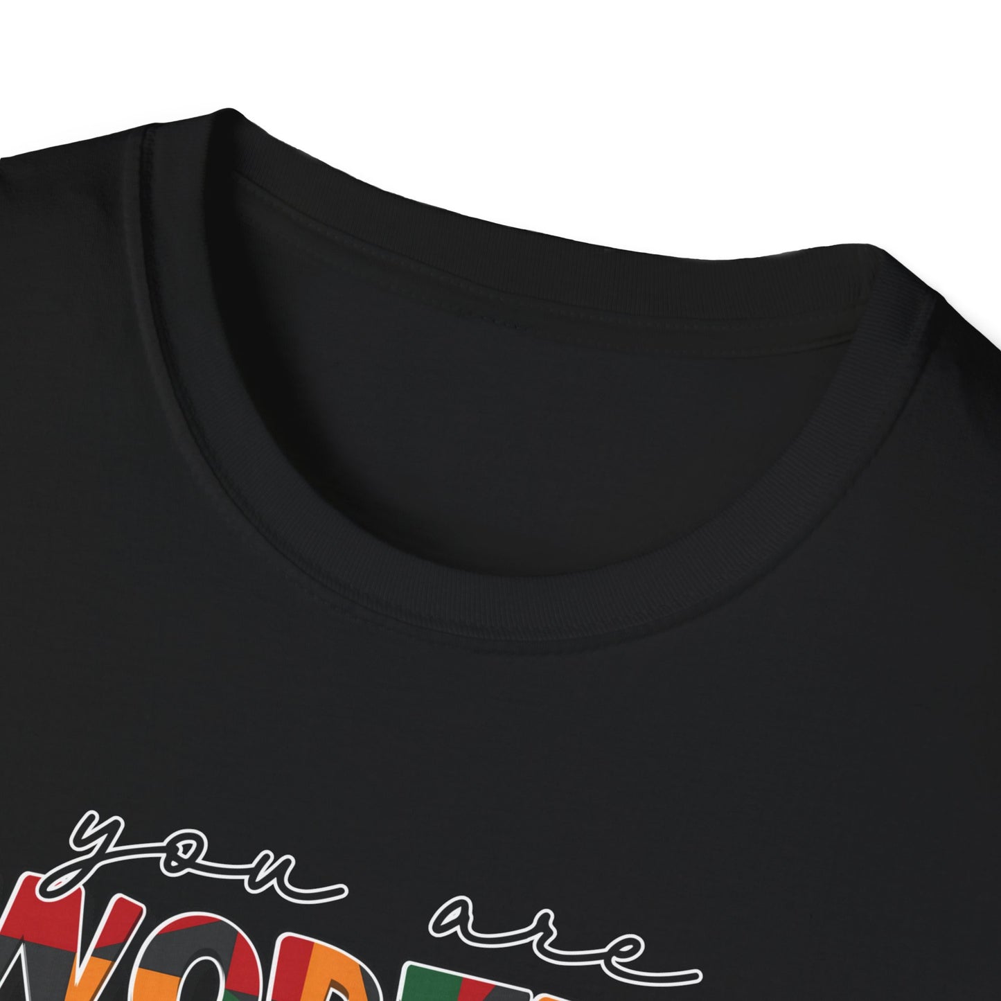 Inspirational Floral Typography T-Shirt — "You Are Worthy, Beautiful, Loved, Enough"