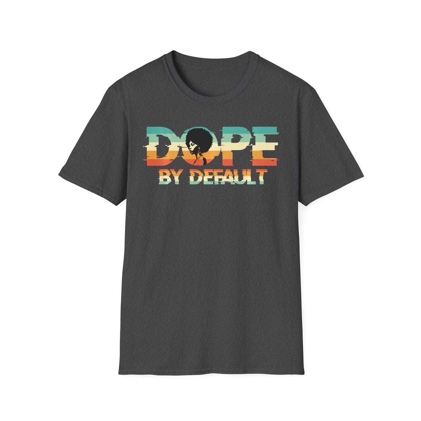 Dope By Default Graphic T-Shirt — Retro Sunset Design