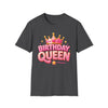 Birthday Queen T-Shirt — Pink Crown Celebration Tee