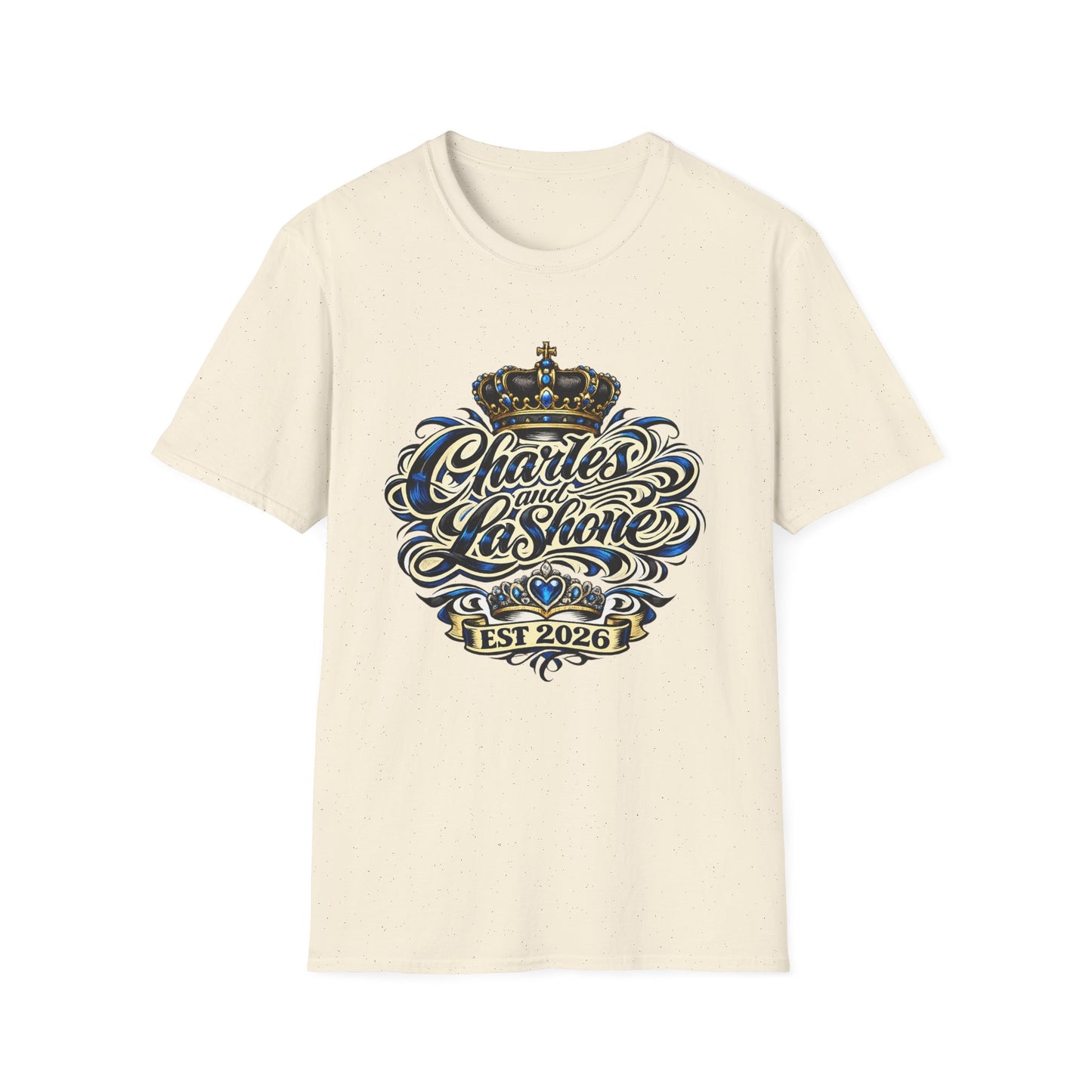 Custom Couples Name Shirt | Personalized King & Queen Crown Tee | Anniversary Gift