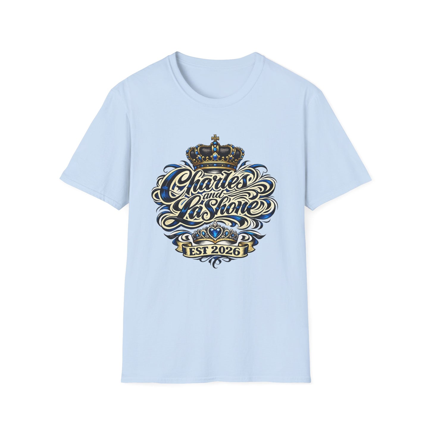 Custom Couples Name Shirt | Personalized King & Queen Crown Tee | Anniversary Gift