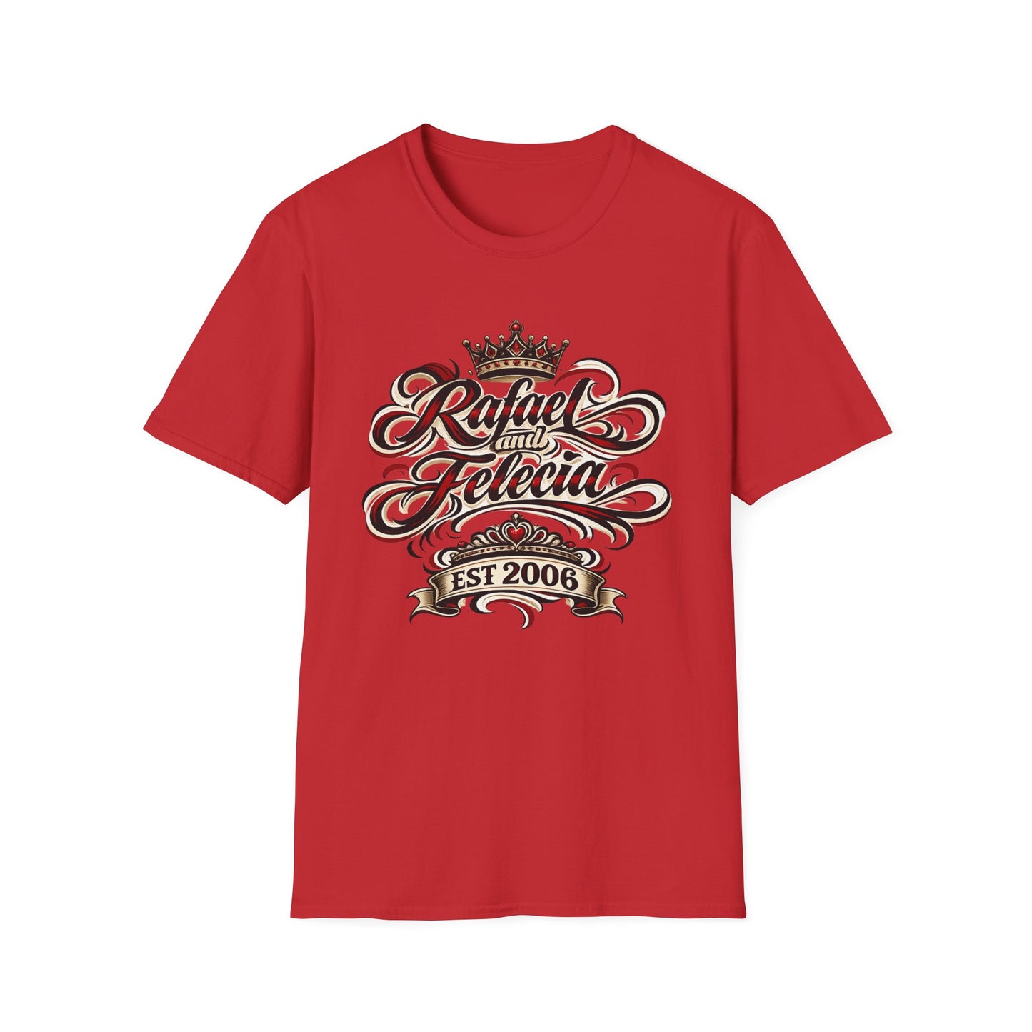 Custom Couples Name Shirt | Personalized King & Queen Crown Tee | Anniversary Gift