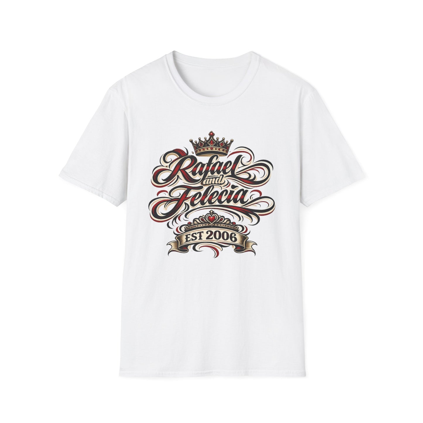 Custom Couples Name Shirt | Personalized King & Queen Crown Tee | Anniversary Gift