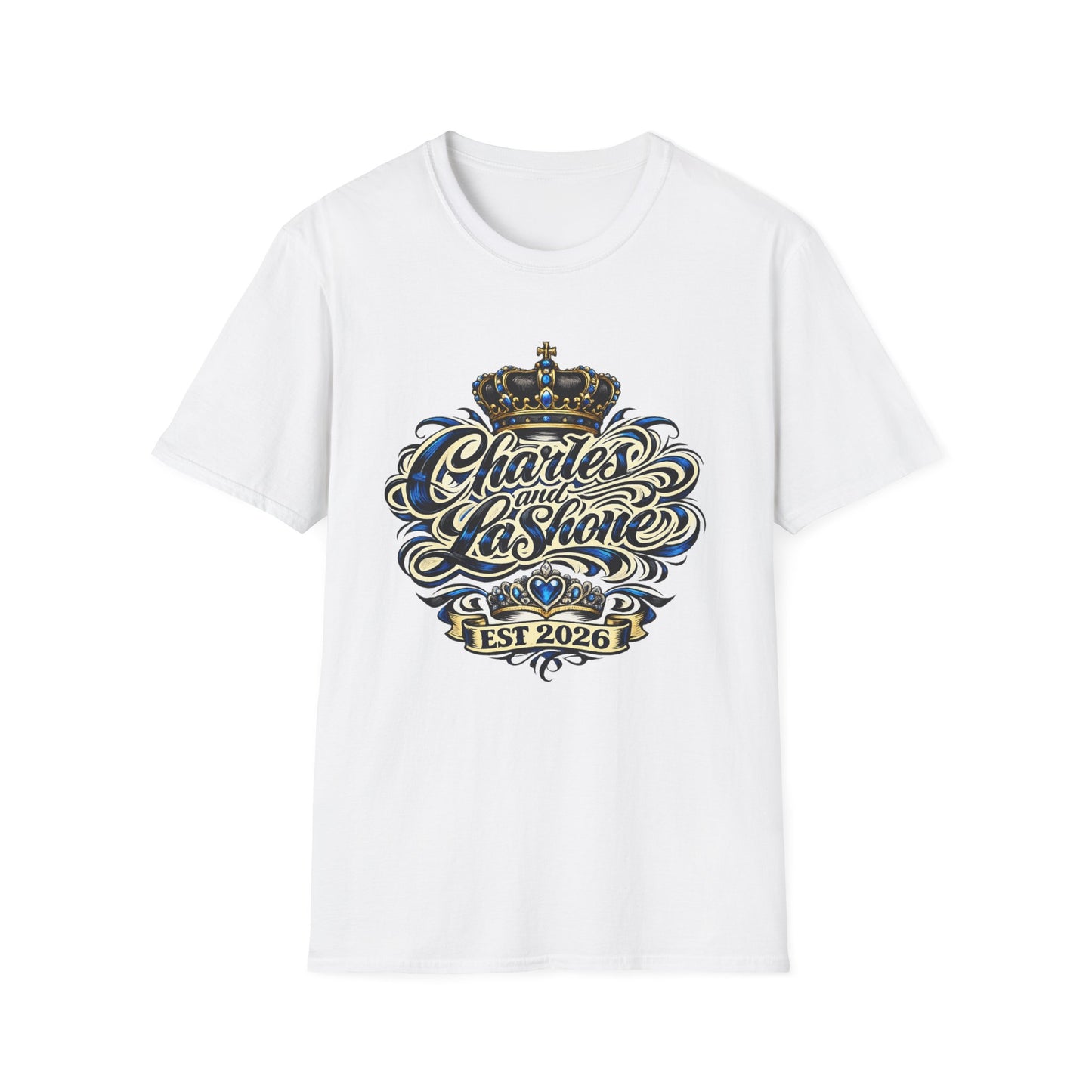 Custom Couples Name Shirt | Personalized King & Queen Crown Tee | Anniversary Gift