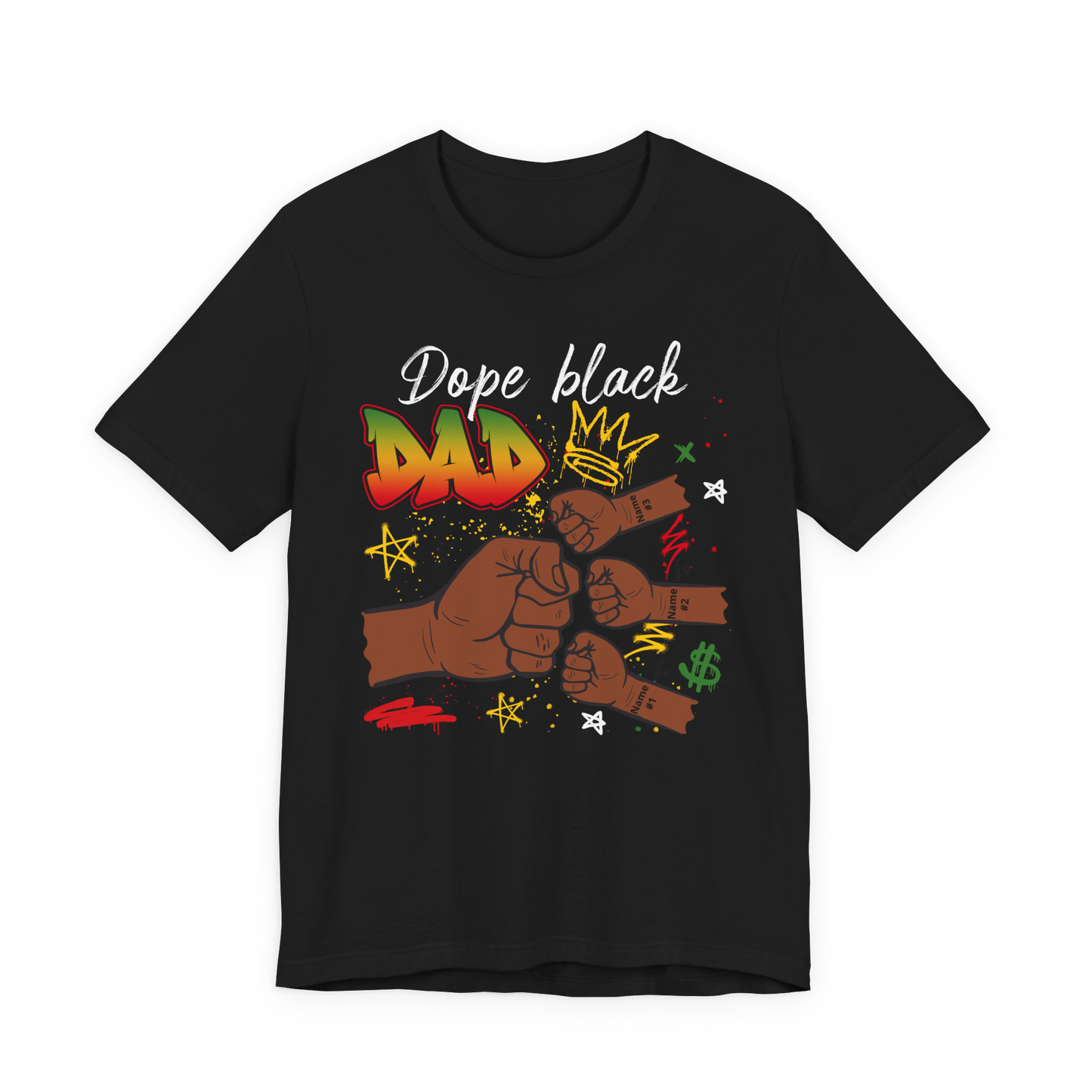 Dope Black Dad T-Shirt – Father & Son Fist Bump Tee