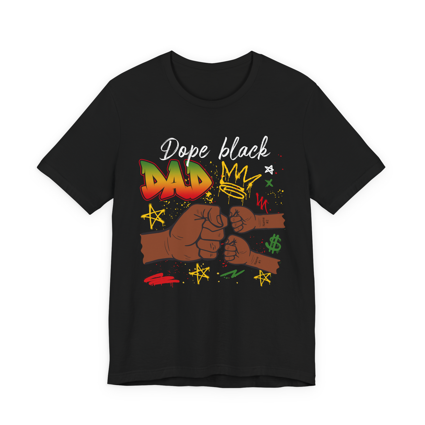 Dope Black Dad T-Shirt – Father & Son Fist Bump Tee