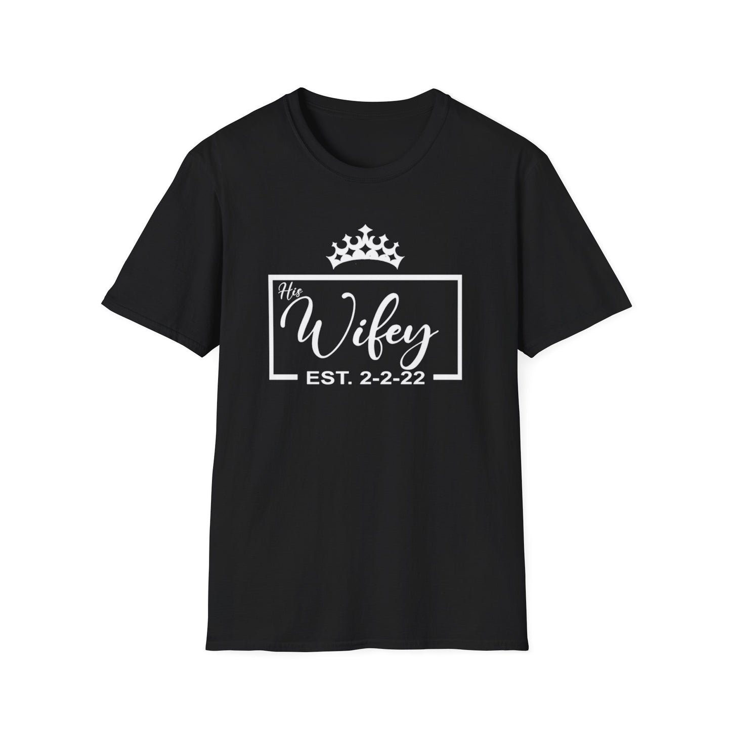 Hubby/Wifey Customizable Anniversary Crown T-Shirt