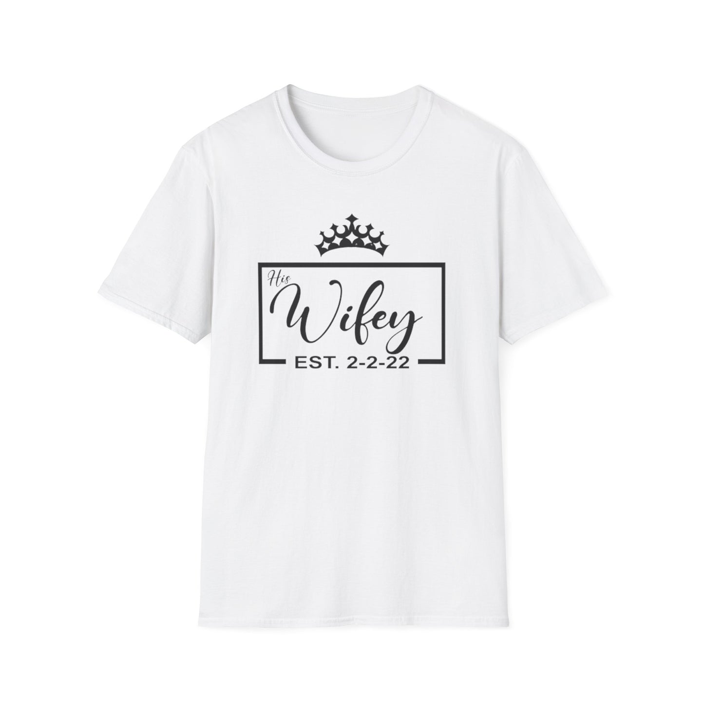 Hubby/Wifey Customizable Anniversary Crown T-Shirt