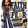 Faith Over Fear 20oz Stainless Steel Tumbler – Inspirational Christian Travel Cup