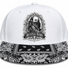 Hustle Hard White Bandana Snapback Hat