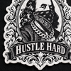 Hustle Hard White Bandana Snapback Hat