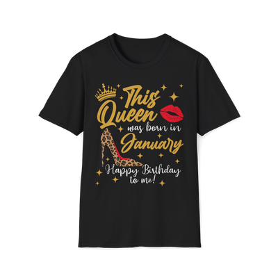 This Queen Was Born In January Birthday Shirt