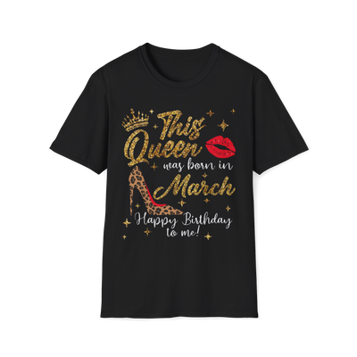 This Queen Was Born In March Birthday Shirt