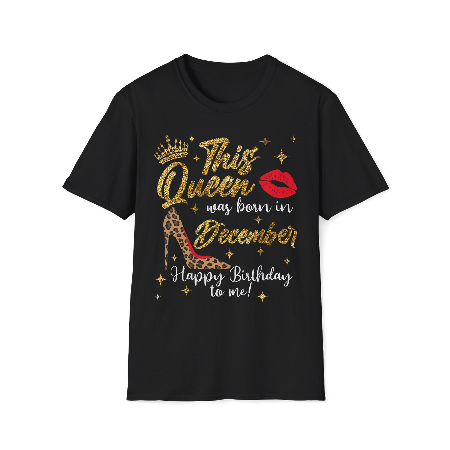 This Queen Was Born In December Birthday Shirt