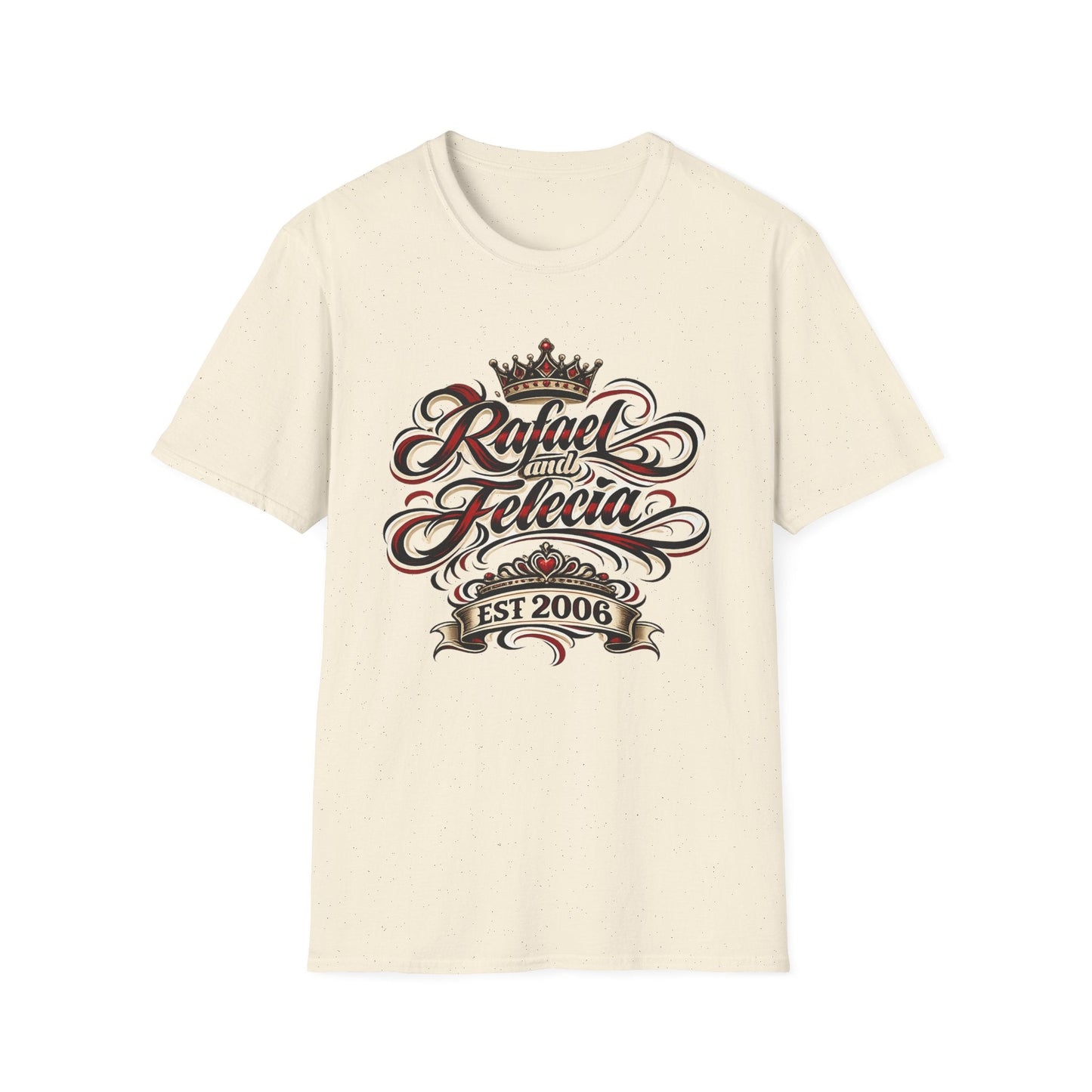 Custom Couples Name Shirt | Personalized King & Queen Crown Tee | Anniversary Gift