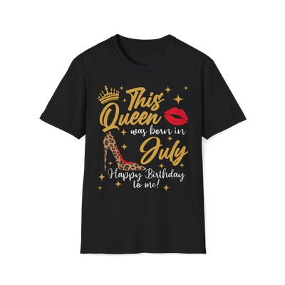 This Queen Was Born In July Birthday Shirt